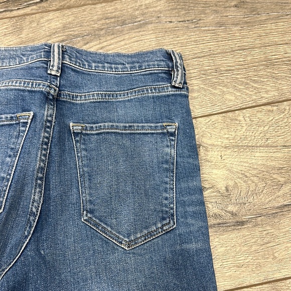 • All Saints • Women’s High Rise Skinny Jeans Eve Medium Indigo Blue 27 Raw Hem - Picture 5 of 5